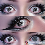 Mutant Venom Zombie Black 17mm Mini Sclera Costume Contacts