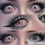 Infected Virus Zombie Red Costume Contacts ugc