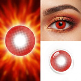 Hero Comic Pyro Red Costume Contacts sample