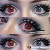 Hero Comic Pyro Red Costume Contacts UGC