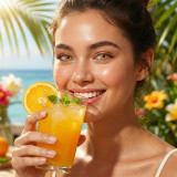 Sabai Sunset Punch Orange Costume Contacts ugc