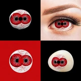 Double Eyes Red Horror Halloween Crazy Colored Contacts