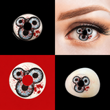 Three Eyes Devil Crazy Colored Contacts