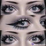 Chroma Pulse Silver Gray Costume Colored Contacts UGC