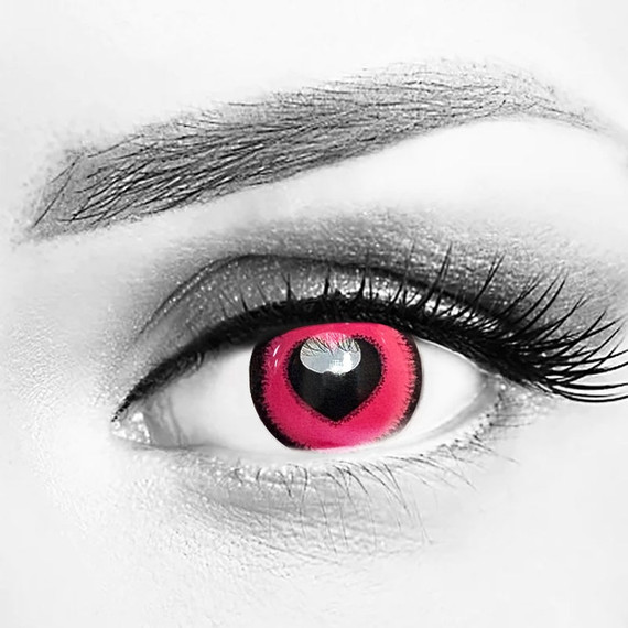 Nikki Pink Heart Beat Contacts