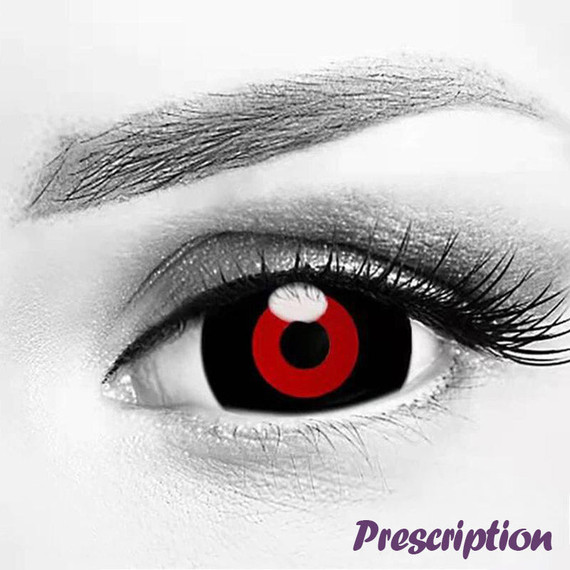 black sclera red iris contacts