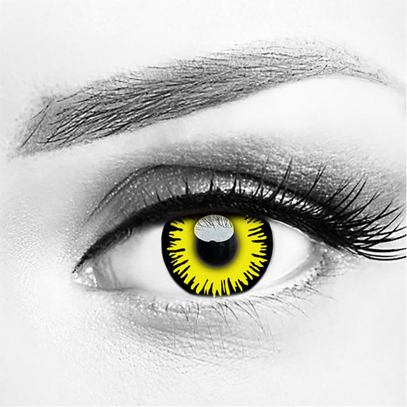 Fairy Gold Yellow Crazy Halloween Costume Contacts