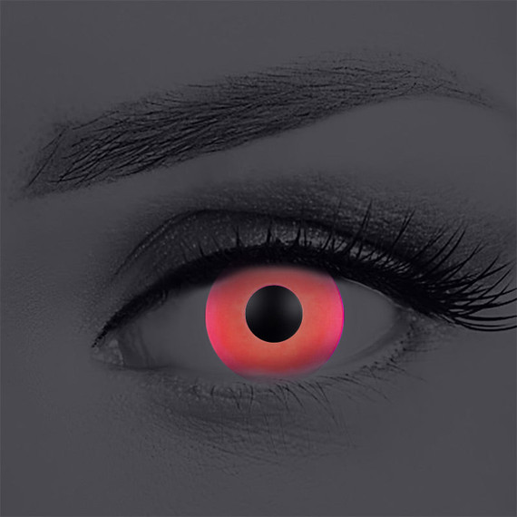 UV Glow Pink Halloween Contacts (UV Function)