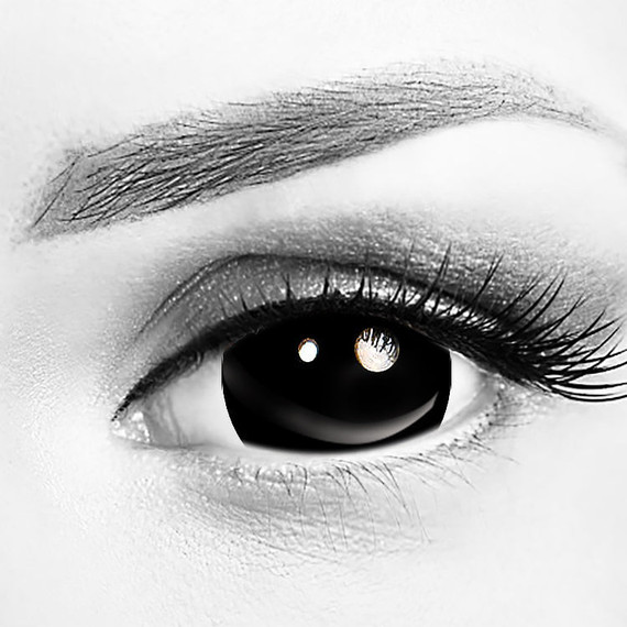 Black Out Mini Sclera 17mm Contacts Black Out Mini Sclera 17mm Contacts