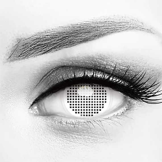 Halloween White Colored Contacts | Zombie Lenses | Scary White