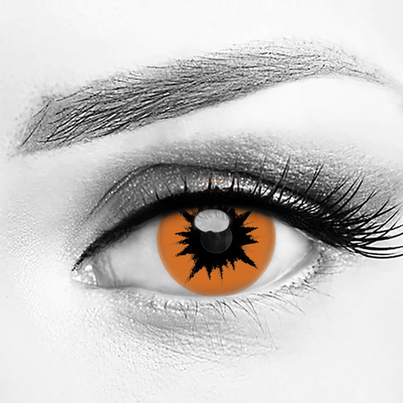 Energy Core Orange Costume Contacts