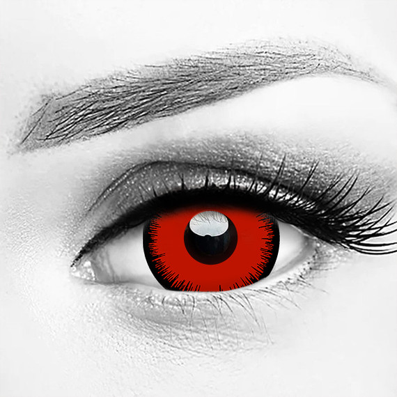 Mystic Red 17mm Mini Sclera Costume Contacts
