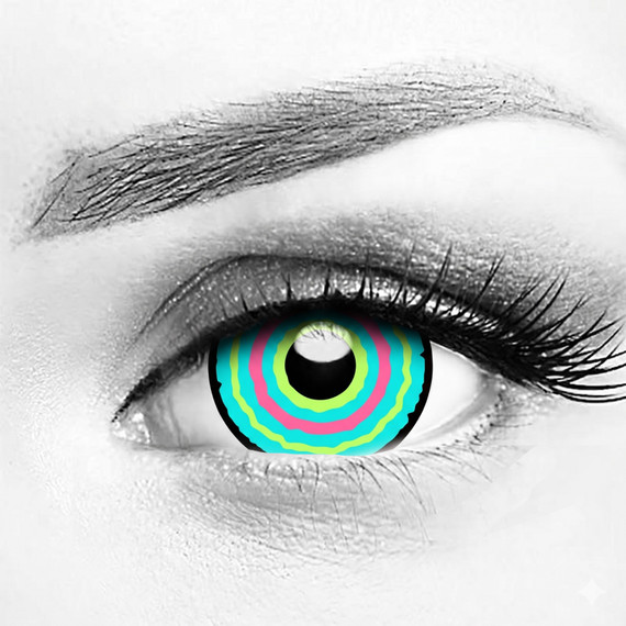 Digital Circus Abstraction UV Green 17mm Mini Sclera