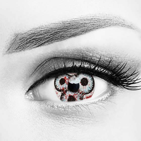 Three Eyes Devil Crazy Colored Contacts