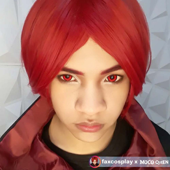 Tokyo N Red 17mm Mini Sclera Costume Contacts MocoQueen
