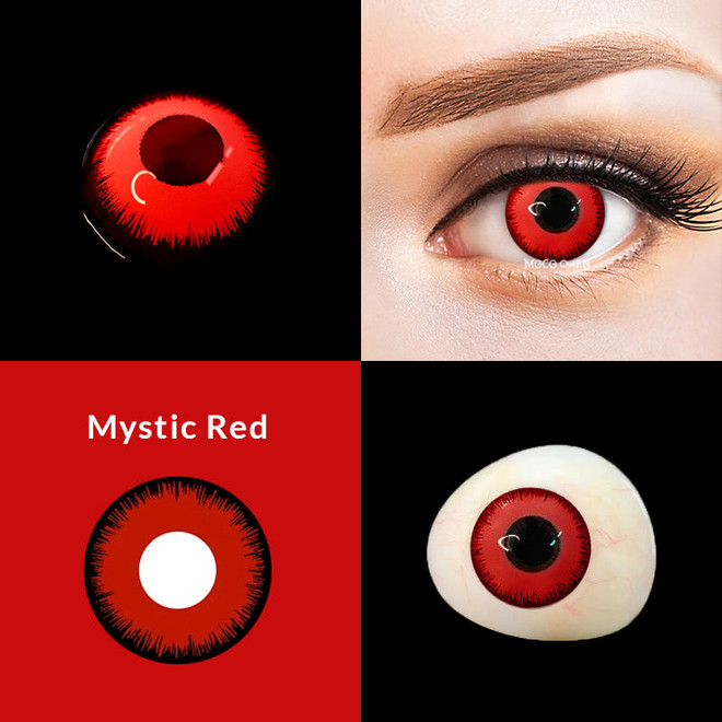 Cardinal Red Halloween Costume Contacts MocoQueen