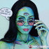 Anime 2 Cobalt Green Costume Contacts (Rx) UGC