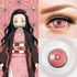 Demon Slayer Nezuko Kamado Pink Costume Contacts Sample