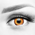 Yellow Orange Werewolf Halloween Contacts