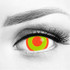 Cyberpunk Edgerunners Rebecca Red Green 17mm Mini Sclera Halloween Costume Contacts