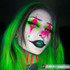 Cyberpunk Edgerunners Rebecca Red Green 17mm Mini Sclera Halloween Costume Contacts UGC