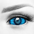 Elf Blue Eye Sclera 22mm Halloween Costume Contacts