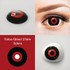 Ghoul Red Black Mini Sclera 17mm Costume Contacts (Rx) Sample