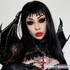Ghoul Red Black Mini Sclera 17mm Costume Contacts (Rx) UGC