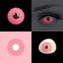 UV Glow Pink Halloween Contacts (UV Function) Sample