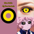 Yellow Ghoul Yellow Black Sclera 22mm Halloween Contacts Sample