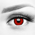 Corpse Bride Hot Red Halloween Costume Contacts