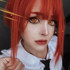 Chainsaw Man Makima Red Yellow Costume Contacts