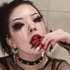 Ghoul Red Black Sclera 22mm Contacts UGC