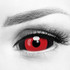 Ghoul Red Black Sclera 22mm Contacts