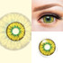 Avatar Green Yellow 17mm Mini Sclera Halloween Costume Contacts Sample