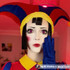 Digital Circus Jester Pomni Red Costume Contacts