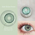 Jade Bloom Green Designer Colored Contacts Sample