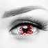 Bloody Splatter Zombie Red 17mm Mini Sclera Costume Contacts