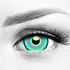 Digital Circus Abstraction UV Green 17mm Mini Sclera