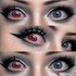Double Eyes Red Horror Halloween Crazy Colored Contacts UGC