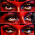 Double Eyes Red Horror Halloween Crazy Colored Contacts UGC
