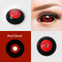 Ghoul Red Black Sclera 22mm Contacts (Rx) Sample