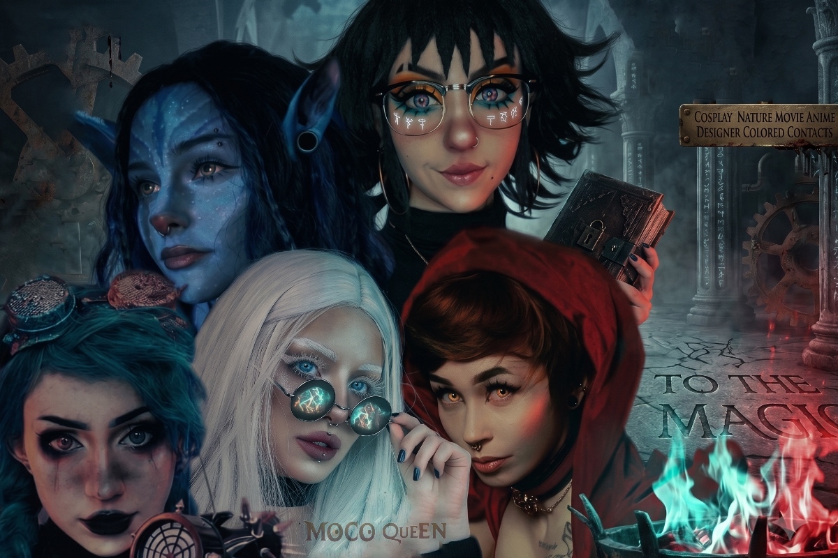 Halloween MocoQueen Colored Contacts - To the Magic, Anime Natural, Movie, Halloween, Costume 