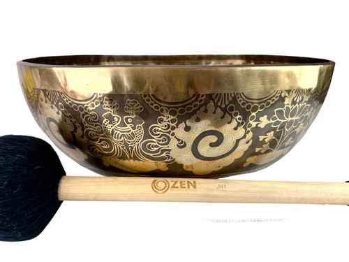 Zen Grounding Etched 10180 Gram F#/C Note Singing Bowl 20" #ztg10180