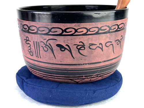 10.5" D/F Note Aluminum Cast Himalayan Singing Bowl #d25600923