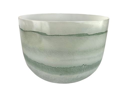 8" C Note 432Hz Perfect Pitch Moldavite Empyrean Fusion Crystal Singing Bowl Crystal Vibes -30 cents  11003277