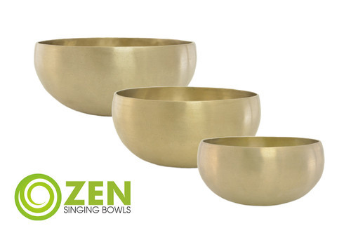 7-8.75" 3-Note Zen Bioconcert Series Singing Bowl Set #zbcset93