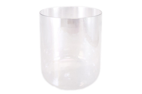 7" D# Note 440Hz Clear Quartz Crystal Singing Bowl Crystal Vibes -15 cents  33001929