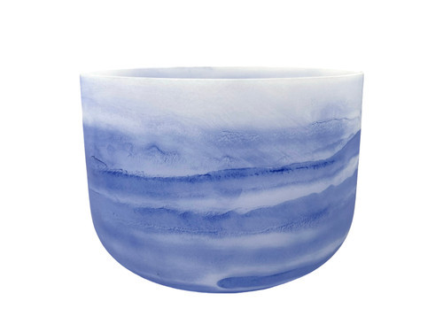 13" A Note 432Hz Perfect Pitch Lapis Empyrean Fusion Crystal Singing Bowl Crystal Vibes -30 cents  11003314