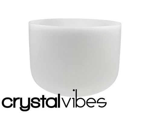 8" B Note 432Hz Perfect Pitch Empyrean Crystal Singing Bowl Crystal Vibes -30 cents  31006734